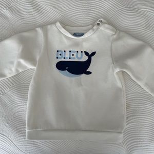 Jacadi White Boys Sweatshirt